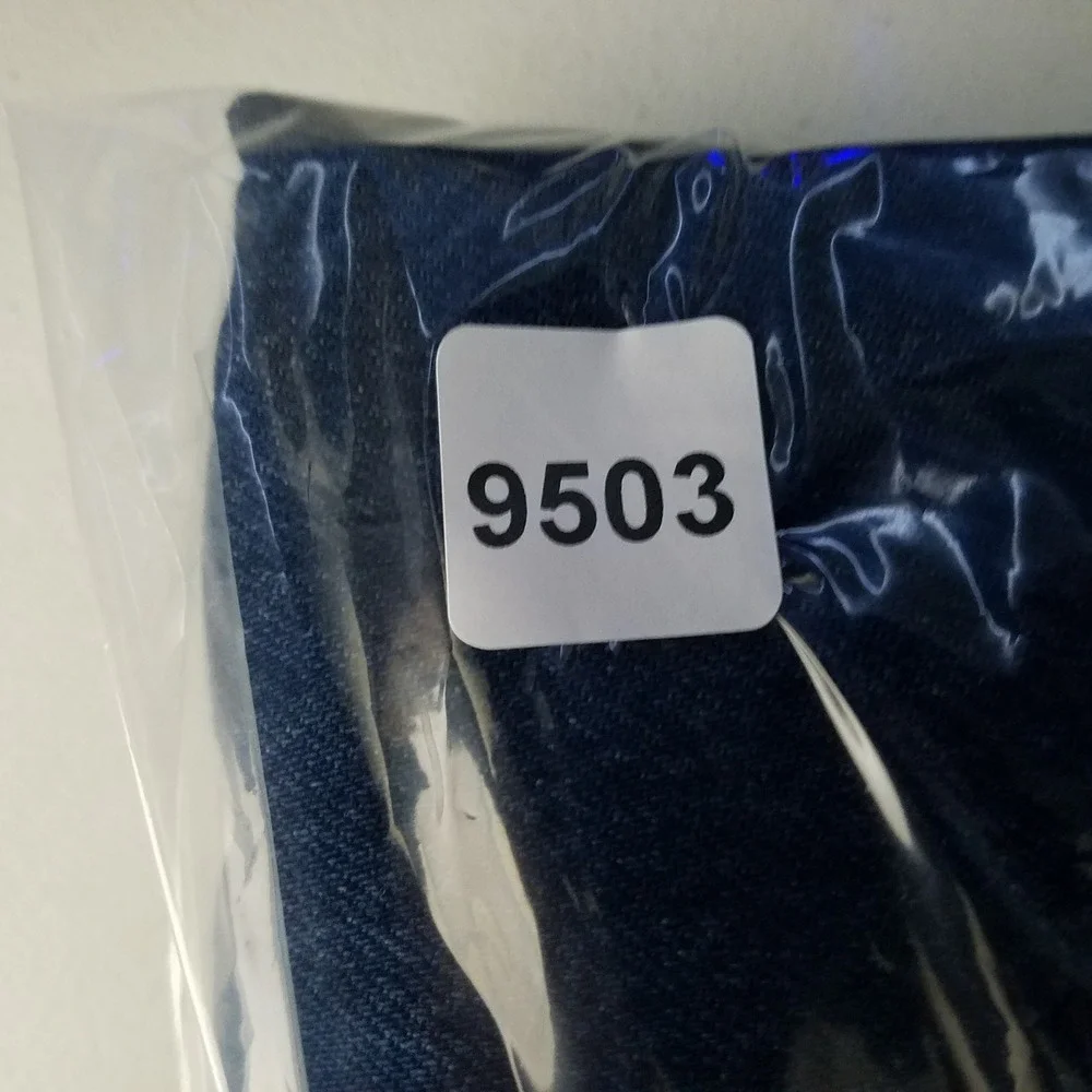 Old‎ Navy Mens 42x30 Straight Dark Wash Blue Denim Jeans Cotton Casual